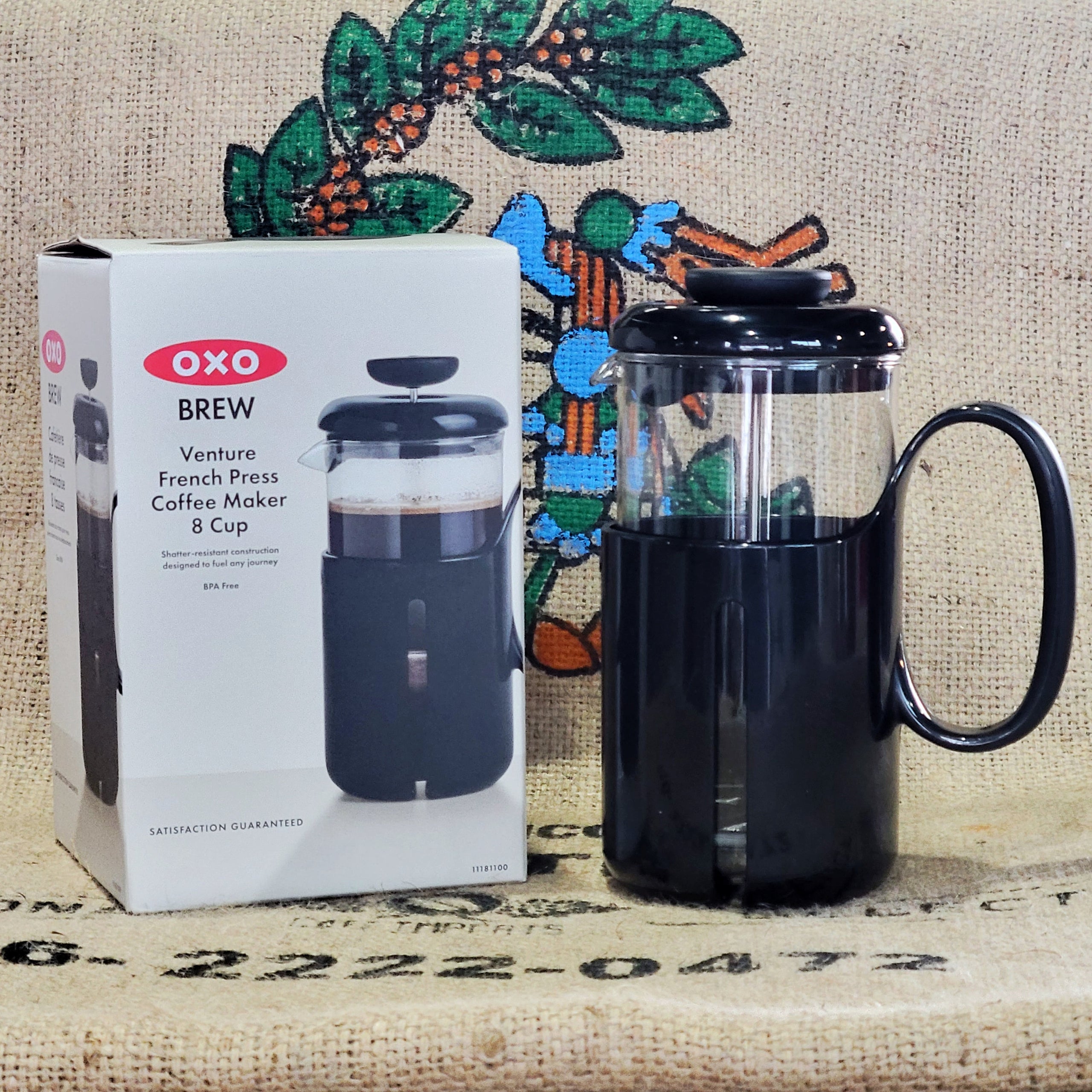 OXO GOOD GRIPS VENTURE FRENCH PRESS, 8-CUP